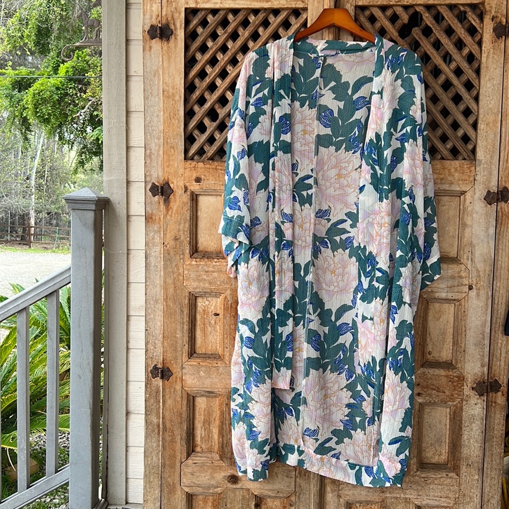 Free People Floral Kimono/Cover Up